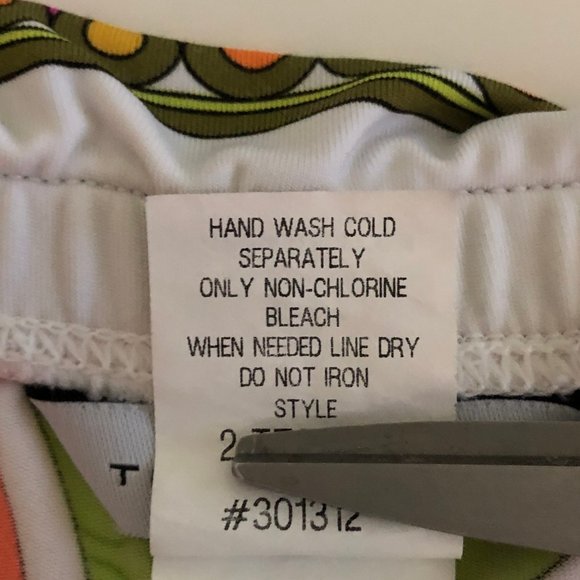 Trina Turk roll top swim pant cover-up psychedelic - Picture 10 of 10